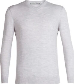 Icebreaker Shearer V Sweater - Men's|-|Chandail à Col V Shearer - Homme -Icebreaker ICE 104327 7ESteel 20Heather