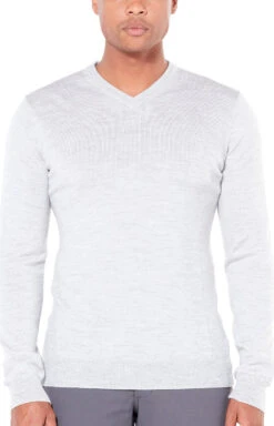 Icebreaker Shearer V Sweater - Men's|-|Chandail à Col V Shearer - Homme -Icebreaker ICE 104327 7E 7EFront 20Steel 20Heather