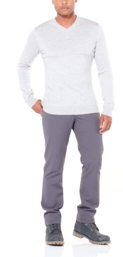 Icebreaker Shearer V Sweater - Men's|-|Chandail à Col V Shearer - Homme -Icebreaker ICE 104327 7E 7EModel 20Steel 20Heather
