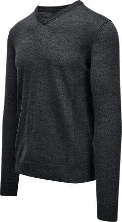 Icebreaker Shearer V Sweater - Men's|-|Chandail à Col V Shearer - Homme -Icebreaker ICE 104327 7E 7EStudio 20Side 20FW19 20 20Charcoal 20Heather