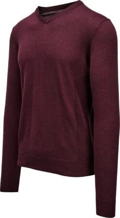 Icebreaker Shearer V Sweater - Men's|-|Chandail à Col V Shearer - Homme -Icebreaker ICE 104327 7E 7EStudio 20Side 20Merlot 20Heather f227494a 9c48 4e67 ac33 746aa00b6579