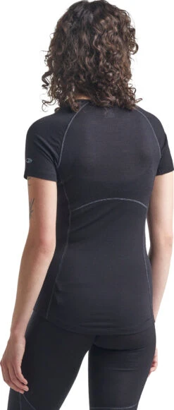 Icebreaker 150 Zone Short Sleeve Crewe - Women's|-|T-Shirt 150 Zone - Femme -Icebreaker ICE 104330 7E 7EBack 20Black 20 20Mineral 013d8e0a a6b8 415e 8f9d 48e69441f7f6