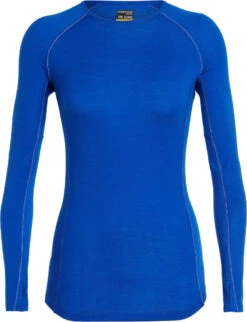 Icebreaker 150 Zone Long Sleeve Crewe - Women's|-|Chandail à Manches Longues 150 Zone - Femme -Icebreaker ICE 104331 7EMarine 20 20Snow 92dd0c9d faaf 46d0 be74 941138fdb42c