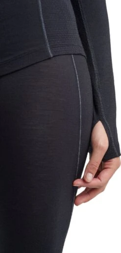 Icebreaker 150 Zone Long Sleeve Crewe - Women's|-|Chandail à Manches Longues 150 Zone - Femme -Icebreaker ICE 104331 7E 7EDetail2 20Black 20 20Mineral