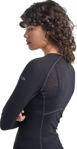 Icebreaker 150 Zone Long Sleeve Crewe - Women's|-|Chandail à Manches Longues 150 Zone - Femme -Icebreaker ICE 104331 7E 7ESide 20Black 20 20Mineral
