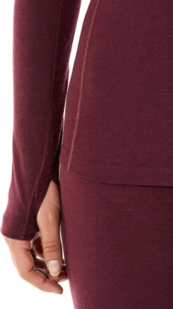 Icebreaker 150 Zone Long Sleeve Crewe - Women's|-|Chandail à Manches Longues 150 Zone - Femme -Icebreaker ICE 104331 7E 7Eside 20Redwood