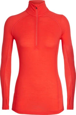 Icebreaker 150 Zone Long Sleeve Half Zip - Women's|-|Chandail à Manches Longues Et Demi-glissière 150 Zone - Femme -Icebreaker ICE 104332 7EEmber 20 20Snow 0f8df234 042c 4fba bccd a4f24014e48c