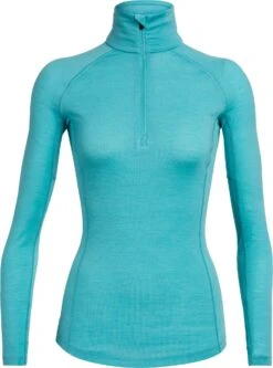 Icebreaker 150 Zone Long Sleeve Half Zip - Women's|-|Chandail à Manches Longues Et Demi-glissière 150 Zone - Femme -Icebreaker ICE 104332 7ELagoon