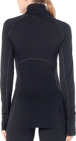 Icebreaker 150 Zone Long Sleeve Half Zip - Women's|-|Chandail à Manches Longues Et Demi-glissière 150 Zone - Femme -Icebreaker ICE 104332 7E 7EBack 20Black 20 20Mineral 8dba95a9 6e71 4ab1 b4eb c165b02e1ba7