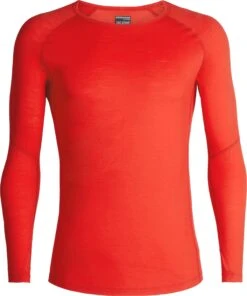 Icebreaker 150 Zone Long Sleeve Crewe - Men's|-|Chandail à Manches Longues 150 Zone - Homme -Icebreaker ICE 104347 7EChili 20Red