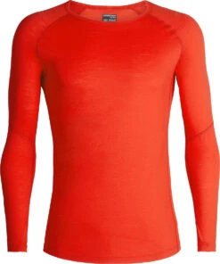Icebreaker 150 Zone Long Sleeve Crewe - Men's|-|Chandail à Manches Longues 150 Zone - Homme -Icebreaker ICE 104347 7EChili 20Red 20 20Monsoon 8ddf3896 f5a5 470c 84db 4aad2aff09b8
