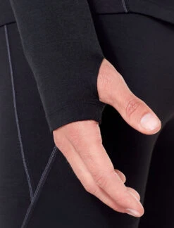 Icebreaker 150 Zone Long Sleeve Crewe - Men's|-|Chandail à Manches Longues 150 Zone - Homme -Icebreaker ICE 104347 7E 7EDetail1 20Black