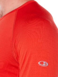 Icebreaker 150 Zone Long Sleeve Crewe - Men's|-|Chandail à Manches Longues 150 Zone - Homme -Icebreaker ICE 104347 7E 7EDetail1 20Chili 20Red