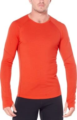 Icebreaker 150 Zone Long Sleeve Crewe - Men's|-|Chandail à Manches Longues 150 Zone - Homme -Icebreaker ICE 104347 7E 7EFront 20Chili 20Red
