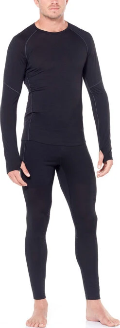 Icebreaker 150 Zone Long Sleeve Crewe - Men's|-|Chandail à Manches Longues 150 Zone - Homme -Icebreaker ICE 104347 7E 7EModel 20Black 20 20Mineral