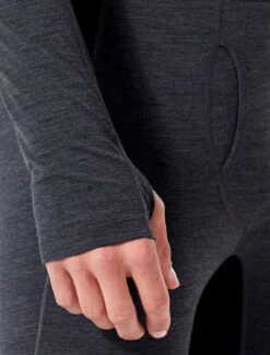 Icebreaker 200 Zone One Sheep Suit - Men's|-|Combinaison 200 Zone One Sheep - Homme -Icebreaker ICE 104359 7E 7EThumbhole 20Jet 20Heather 20 20Black