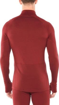 Icebreaker 260 Zone Long Sleeve Half Zip - Men's|-|Chandail à Manches Longues Et Demi-glissière 260 Zone - Homme 18 Icebreaker 260 Zone Long Sleeve Half Zip - Men's|-|Chandail à Manches Longues Et Demi-glissière 260 Zone - Homme -Icebreaker ICE 104361 7E 7EBack 20Cabernet 20 20Chili 20Red