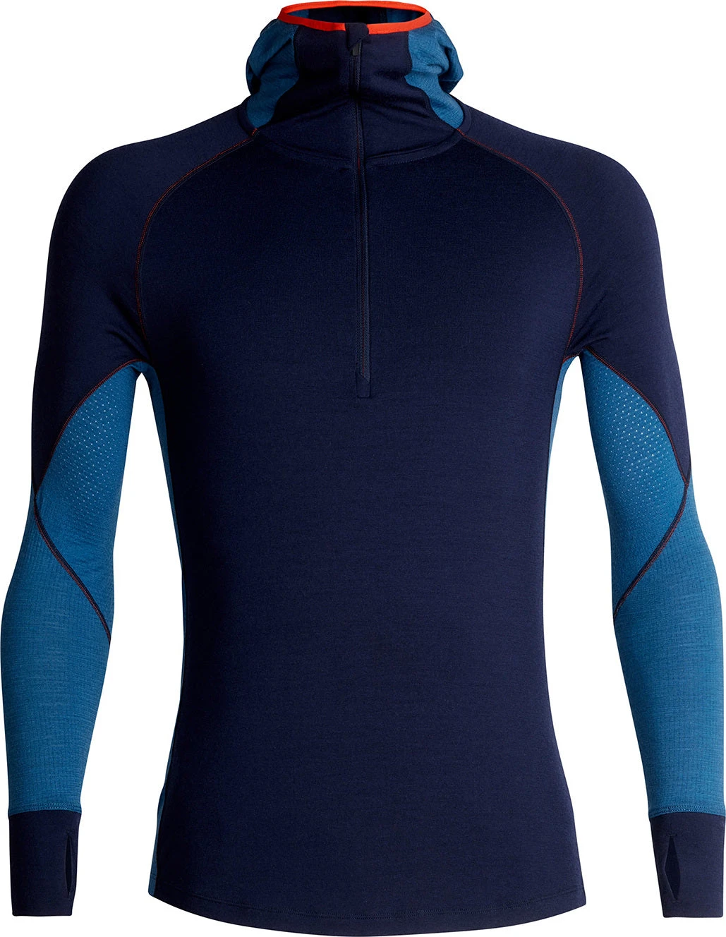 Icebreaker 260 Zone Long Sleeve Half Zip Hood - Men's|-|Chandail à Capuchon Et Demi-glissière 260 Zone - Homme 4 Icebreaker 260 Zone Long Sleeve Half Zip Hood - Men's|-|Chandail à Capuchon Et Demi-glissière 260 Zone - Homme - Image 2