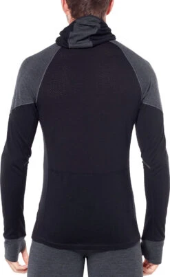 Icebreaker 260 Zone Long Sleeve Half Zip Hood - Men's|-|Chandail à Capuchon Et Demi-glissière 260 Zone - Homme 13 Icebreaker 260 Zone Long Sleeve Half Zip Hood - Men's|-|Chandail à Capuchon Et Demi-glissière 260 Zone - Homme -Icebreaker ICE 104362 7E 7EBack 20Jet 20Heather 20 20Black a43b5c7d 1103 4faa bc53 94b8de8589bc