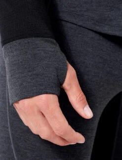 Icebreaker 260 Zone Long Sleeve Half Zip Hood - Men's|-|Chandail à Capuchon Et Demi-glissière 260 Zone - Homme -Icebreaker ICE 104362 7E 7EThumbhole 20Jet 20Heather 20 20Black 459c2293 5105 4fe1 95ac c96588475b25