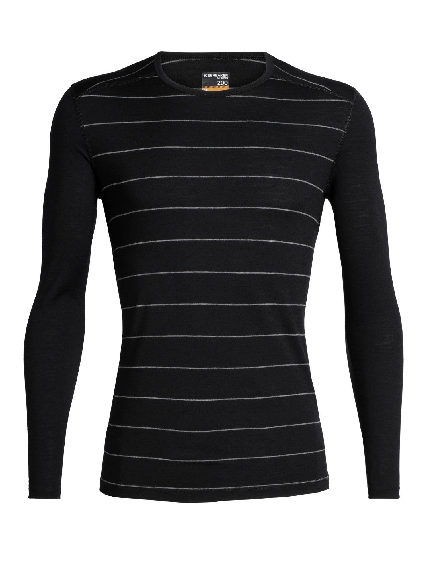 Haut Col Rond Isotherme Oasis Long Sleeve Crewe 200 En Mérinos|-|Icebreaker Men's Merino 200 Oasis Long Sleeve Crewe Shirt | Black | 100% Merino Wool 4 Haut Col Rond Isotherme Oasis Long Sleeve Crewe 200 En Mérinos|-|Icebreaker Men's Merino 200 Oasis Long Sleeve Crewe Shirt | Black | 100% Merino Wool - Image 2