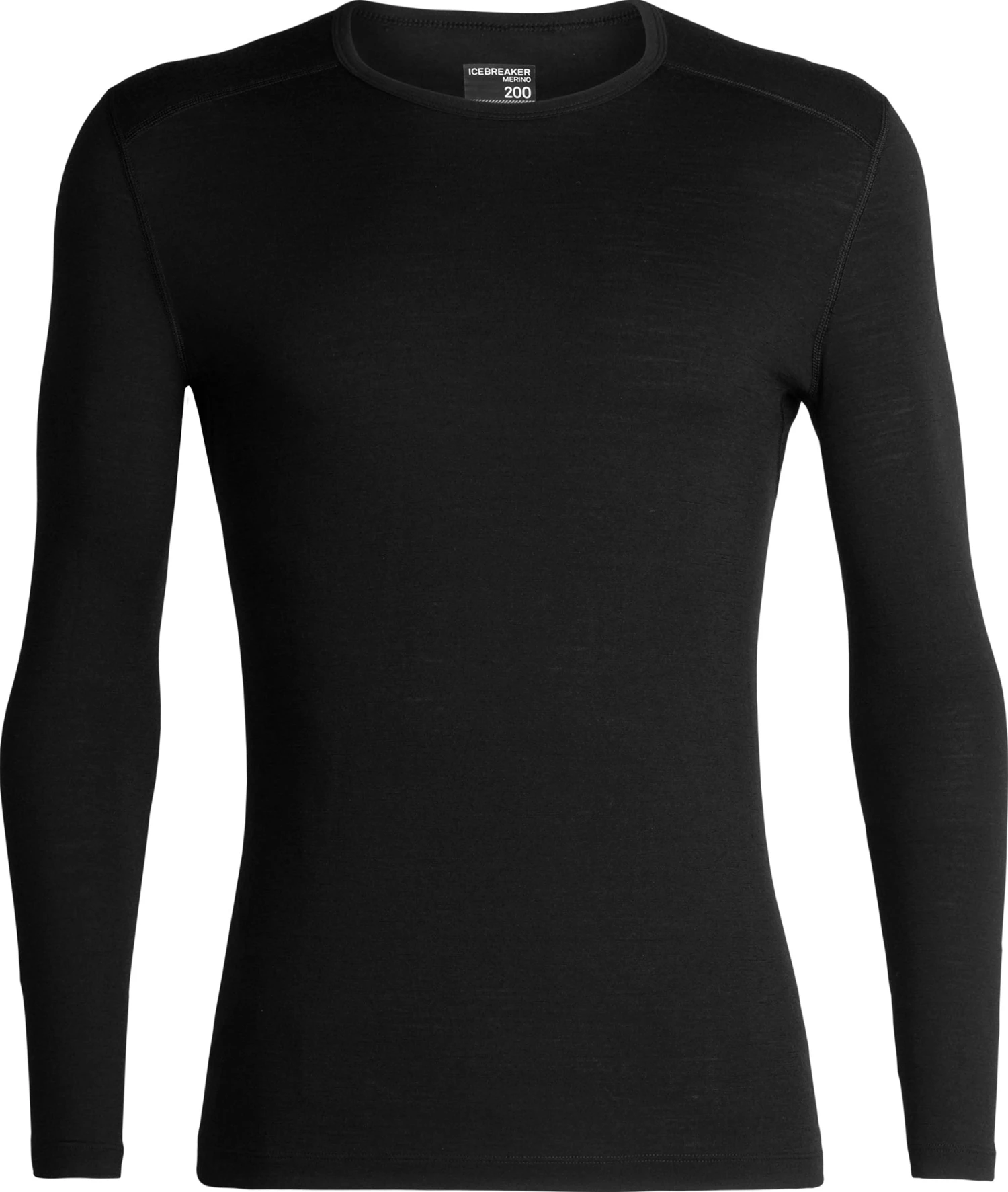 Haut Col Rond Isotherme Oasis Long Sleeve Crewe 200 En Mérinos|-|Icebreaker Men's Merino 200 Oasis Long Sleeve Crewe Shirt | Black | 100% Merino Wool 3 Haut Col Rond Isotherme Oasis Long Sleeve Crewe 200 En Mérinos|-|Icebreaker Men's Merino 200 Oasis Long Sleeve Crewe Shirt | Black | 100% Merino Wool