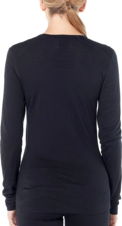 Icebreaker 200 Oasis Long Sleeve Scoop - Women's|-|Chandail à Manches Longues 200 Oasis Scoop - Femme -Icebreaker ICE 104378 7E 7EBack 20Black 39994e90 08c8 443d 8568 6381ed1bdab6