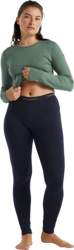 Icebreaker 260 Tech Leggings - Women's|-|Legging 260 Tech - Femme 21 Icebreaker 260 Tech Leggings - Women's|-|Legging 260 Tech - Femme -Icebreaker ICE 104392 7E 7EDetail3 20Midnight 20Navy