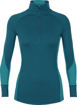 Icebreaker 260 Zone Long Sleeve Half Zip - Women's|-|Chandail à Manches Longues Et Demi-glissière 260 Zone - Femme -Icebreaker ICE 104394 7EKingfisher 20 20Arctic 20Teal 20 20Prism 914c561d 8865 4648 b047 f10a0b7d15ad