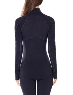 Icebreaker 260 Zone Long Sleeve Half Zip - Women's|-|Chandail à Manches Longues Et Demi-glissière 260 Zone - Femme -Icebreaker ICE 104394 7E 7EBack 20Midnight 20Navy