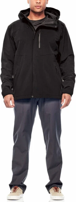 Icebreaker Stratus Transcend Hooded Jacket - Men's|-|Manteau à Capuchon Stratus Transcend - Homme -Icebreaker ICE 104507 7E 7EModel 20Black 2b891e5d 46bf 4428 b6cf 6cb554bb1811