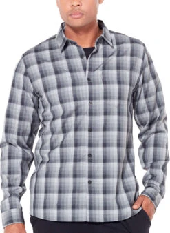 Icebreaker Departure II Long Sleeve Shirt - Men's|-|Chemise à Manches Longues Departure II - Homme 29 Icebreaker Departure II Long Sleeve Shirt - Men's|-|Chemise à Manches Longues Departure II - Homme -Icebreaker ICE 104512 7E 7EFront 20Jet 20Heather 20 20Gritstone 20Heather 20 20Plaid