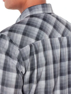 Icebreaker Departure II Long Sleeve Shirt - Men's|-|Chemise à Manches Longues Departure II - Homme 27 Icebreaker Departure II Long Sleeve Shirt - Men's|-|Chemise à Manches Longues Departure II - Homme -Icebreaker ICE 104512 7E 7EShoulder 20Jet 20Heather 20 20Gritstone 20Heather 20 20Plaid