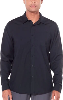 Icebreaker Departure II Long Sleeve Shirt - Men's|-|Chemise à Manches Longues Departure II - Homme 34 Icebreaker Departure II Long Sleeve Shirt - Men's|-|Chemise à Manches Longues Departure II - Homme -Icebreaker ICE 104512 7E 7Edetail1 20Black