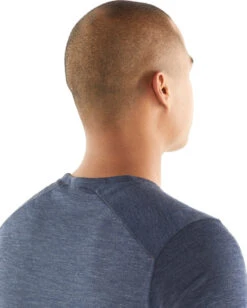 Icebreaker Sphere Short Sleeve Crewe - Men's|-|T-shirt Sphere - Homme -Icebreaker ICE 104570 7E 7Eback 20Midnight 20Navy 20Heather