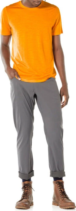 Icebreaker Sphere Short Sleeve Crewe - Men's|-|T-shirt Sphere - Homme -Icebreaker ICE 104570 7E 7Ef 20Sun 20Heather