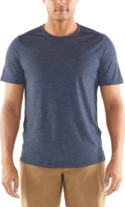 Icebreaker Sphere Short Sleeve Crewe - Men's|-|T-shirt Sphere - Homme -Icebreaker ICE 104570 7E 7Efront 20Midnight 20Navy 20Heather