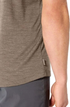 Icebreaker Sphere Short Sleeve Crewe - Men's|-|T-shirt Sphere - Homme -Icebreaker ICE 104570 7E 7Ez 20Driftwood 20Heather