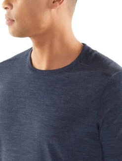 Icebreaker Sphere Short Sleeve Crewe - Men's|-|T-shirt Sphere - Homme -Icebreaker ICE 104570 7E 7Ezoom 20Midnight 20Navy 20Heather 6d60fcec e4a7 4aad 90a1 de6b2dc036ac