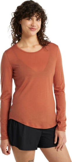 Icebreaker Sphere LS Low Crewe - Women's|-|Haut Léger à Manches Longues Et Col Rond Sphere - Femme