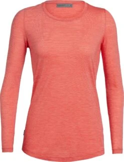 Icebreaker Sphere LS Low Crewe - Women's|-|Haut Léger à Manches Longues Et Col Rond Sphere - Femme -Icebreaker ICE 104677 7EFire