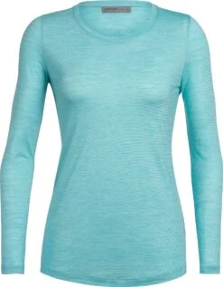 Icebreaker Sphere LS Low Crewe - Women's|-|Haut Léger à Manches Longues Et Col Rond Sphere - Femme -Icebreaker ICE 104677 7ELagoon