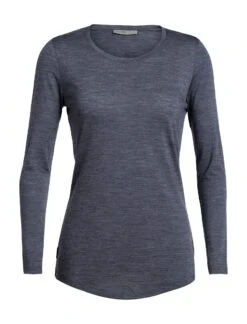 Icebreaker Sphere LS Low Crewe - Women's|-|Haut Léger à Manches Longues Et Col Rond Sphere - Femme -Icebreaker ICE 104677 7EMidnight 20Navy 20Heather 10a6a46a 4156 4487 9d87 2e0da57396ae