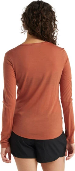 Icebreaker Sphere LS Low Crewe - Women's|-|Haut Léger à Manches Longues Et Col Rond Sphere - Femme -Icebreaker ICE 104677 7E 7EDetail1 20Clay