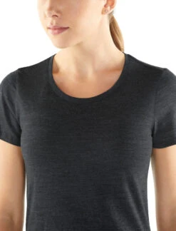 Icebreaker Sphere Short Sleeve Low Crewe - Women's|-|T-shirt Sphere - Femme -Icebreaker ICE 104680 7EBlack 20Heather 7Ezoom 28b5ae2e c338 4a51 a2c8 8c97f7a1271a