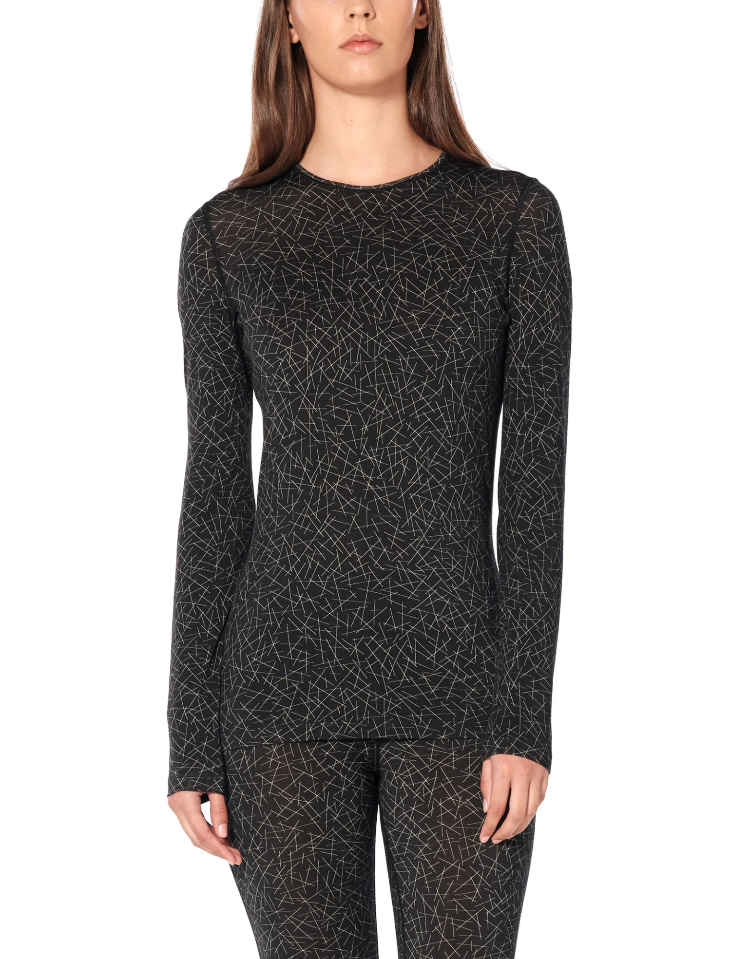 Icebreaker 200 Oasis LS Crewe Sky Paths - Women's|-|200 Oasis LS Crewe Sky Paths - Femme 8 Icebreaker 200 Oasis LS Crewe Sky Paths - Women's|-|200 Oasis LS Crewe Sky Paths - Femme - Image 6