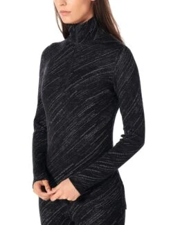 Icebreaker 250 Vertex LS Half Zip Snow Storm - Women's|-|250 Vertex LS Half Zip Snow Storm - Femme -Icebreaker ICE 104718 7E 7EDetail1 20Black