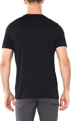 Icebreaker Tech Lite SS Crewe Ski Racer - Men's|-|T-shirt à Manches Courtes Et Col Rond Tech Lite Ski Racer - Homme -Icebreaker ICE 104722 7E 7EBack 20Black