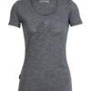 Icebreaker Tech Lite SS Scoop Snap Head - Women's|-|Haut à Manches Courtes Tech Lite Scoop Snap Head - Femme -Icebreaker ICE 104742 7EGritstone 20Heather 6ab3801e 0890 4e4b 986d 893b8fedf0e2
