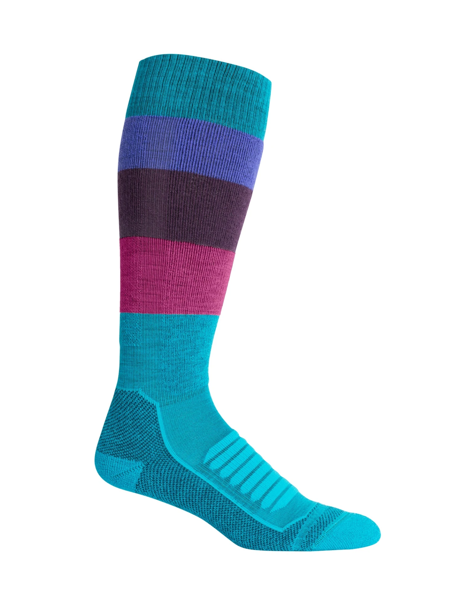 Icebreaker Ski+ Medium Over The Calf Wide Stripe - Women's|-|Chaussettes Ski+ Medium Over The Calf Wide Stripe - Femme 5 Icebreaker Ski+ Medium Over The Calf Wide Stripe - Women's|-|Chaussettes Ski+ Medium Over The Calf Wide Stripe - Femme - Image 3